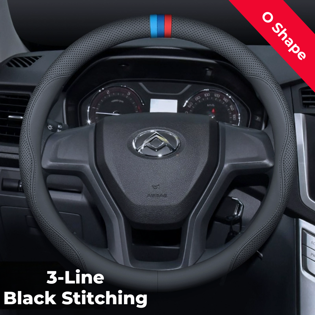 Maxus Premium Durable Genuine Leather Steering Wheel Cover