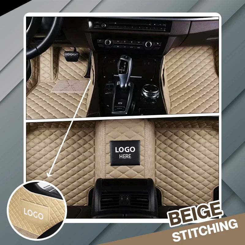 2025 Elvie Custom Logo Heavy Duty, Universal Fit Floor Mats for Cars, SUVs, and Trucks