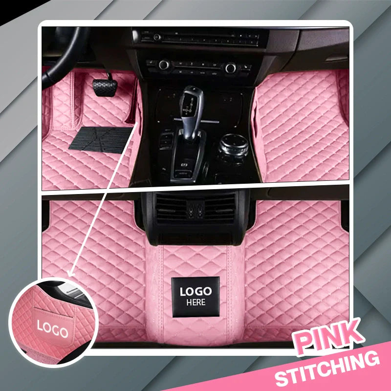 2025 Elvie Custom Logo Heavy Duty, Universal Fit Floor Mats for Cars, SUVs, and Trucks