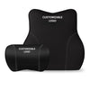 Logo Customizable Memory Foam Car Seat Cushion – Ergonomic Neck & Lumbar Support Set