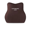 Logo Customizable Memory Foam Car Seat Cushion – Ergonomic Neck & Lumbar Support Set