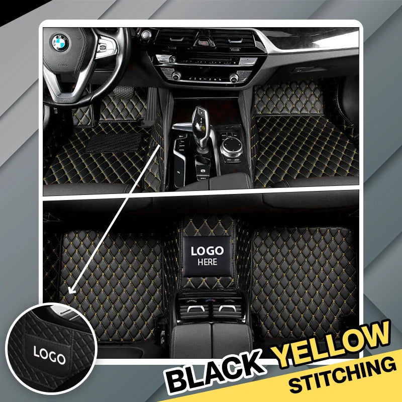 2025 Elvie Custom Logo Heavy Duty, Universal Fit Floor Mats for Cars, SUVs, and Trucks