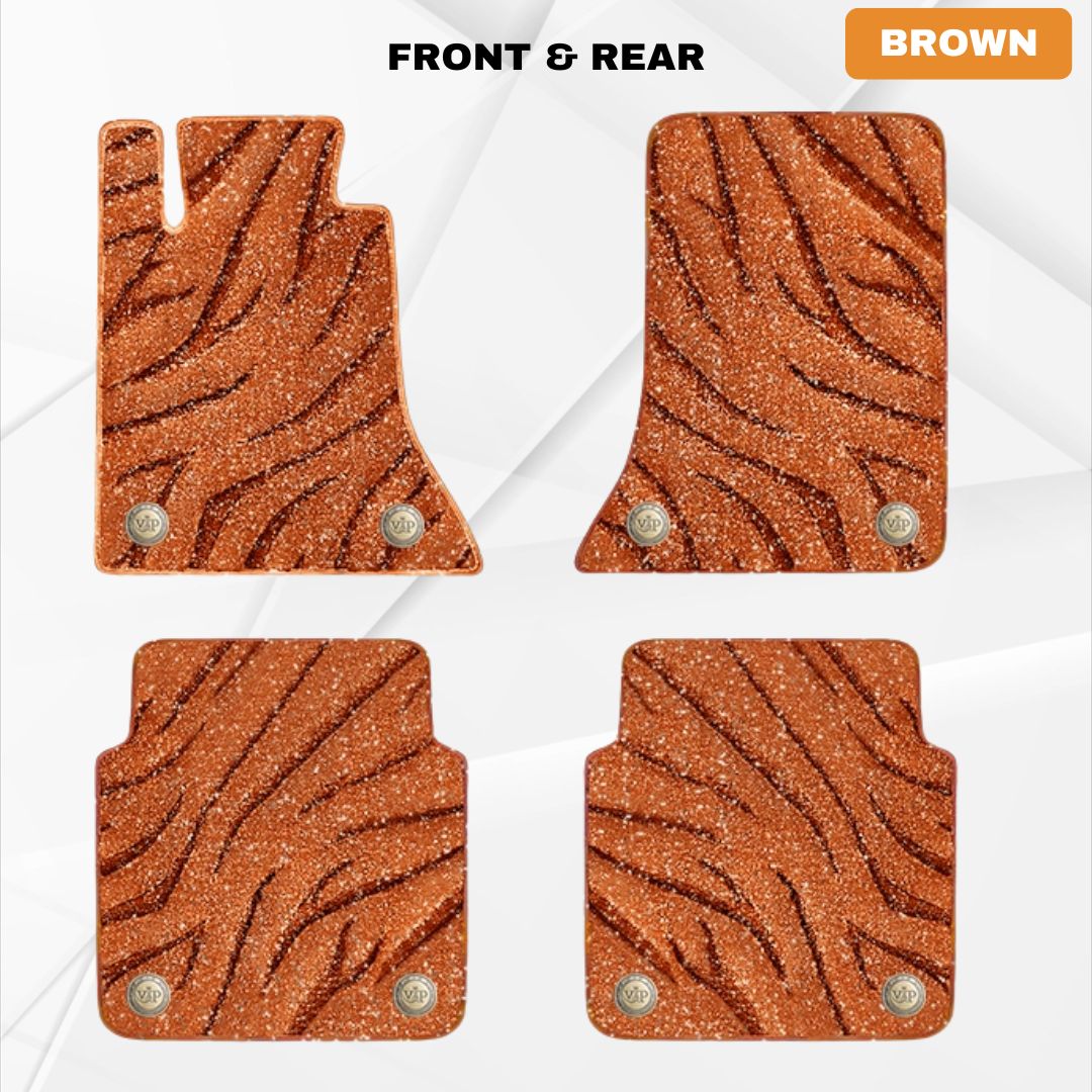 Galaxy Stripe Upper Layer Replacement Suede Car Floor Mats