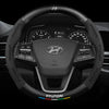 Anti Slip 3D Embossed Carbon Fiber Leather Car Steering Wheel Cover Universal Fit