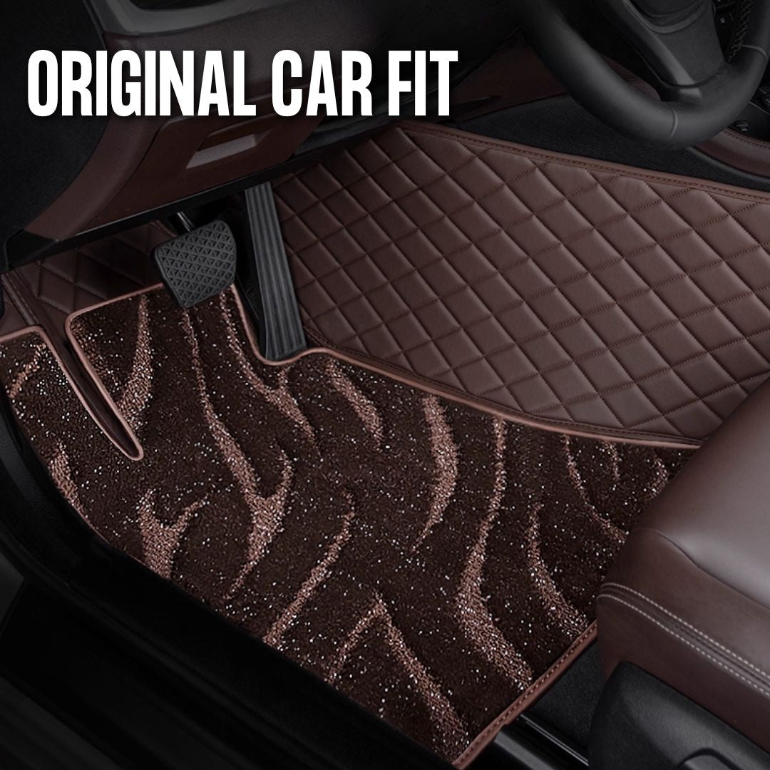 Galaxy Stripe Upper Layer Replacement Suede Car Floor Mats