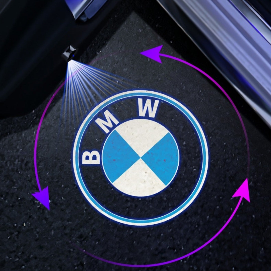 360° Rotating Car Welcome Light - Dynamic Door Projection Light ...