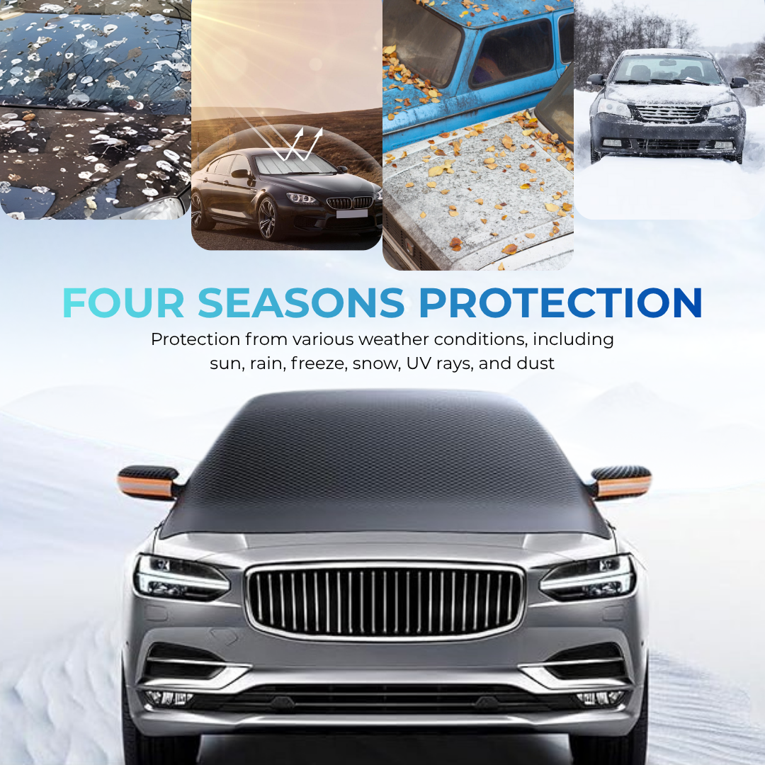 Magnetic Car Windshield Snow Cover - Windshield Cover for Ice and Snow