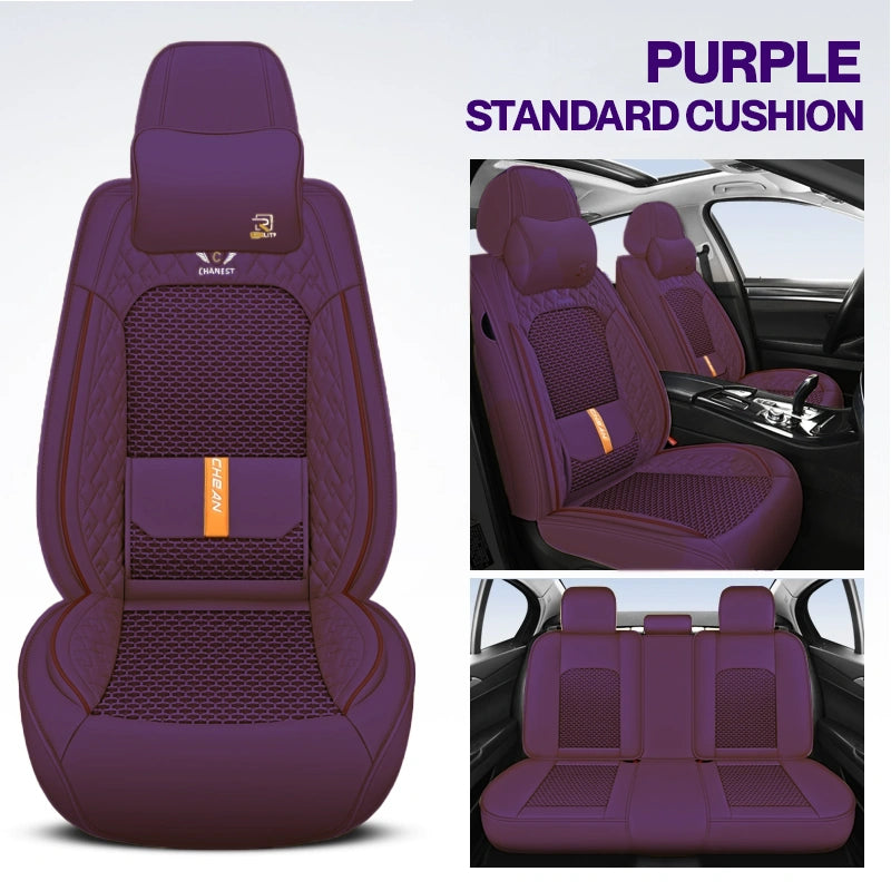 2025 RoadWarrior Universal Car Seat Covers | Breathable & Waterproof Leather Protection for Cars, SUVs