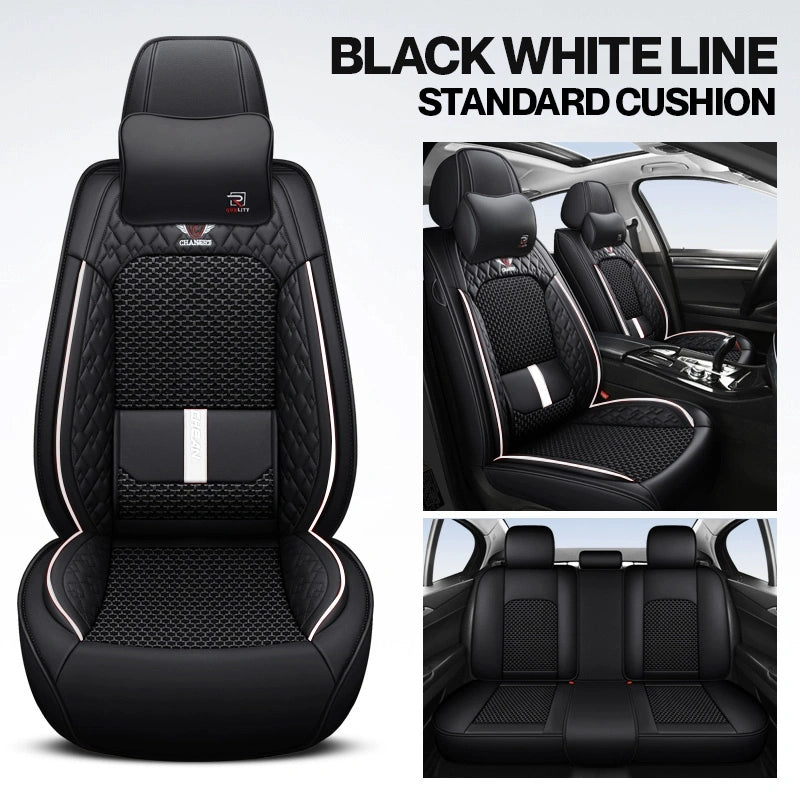 2025 RoadWarrior Universal Car Seat Covers | Breathable & Waterproof Leather Protection for Cars, SUVs