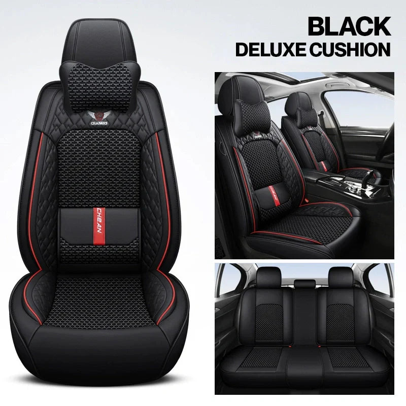2025 RoadWarrior Universal Car Seat Covers | Breathable & Waterproof Leather Protection for Cars, SUVs
