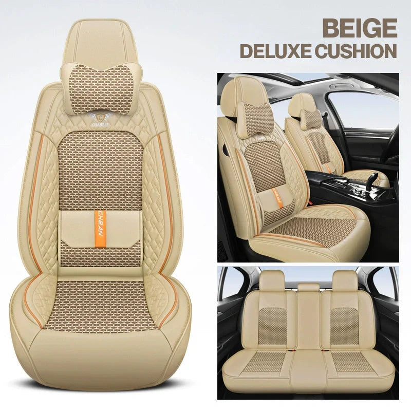 2025 RoadWarrior Universal Car Seat Covers | Breathable & Waterproof Leather Protection for Cars, SUVs
