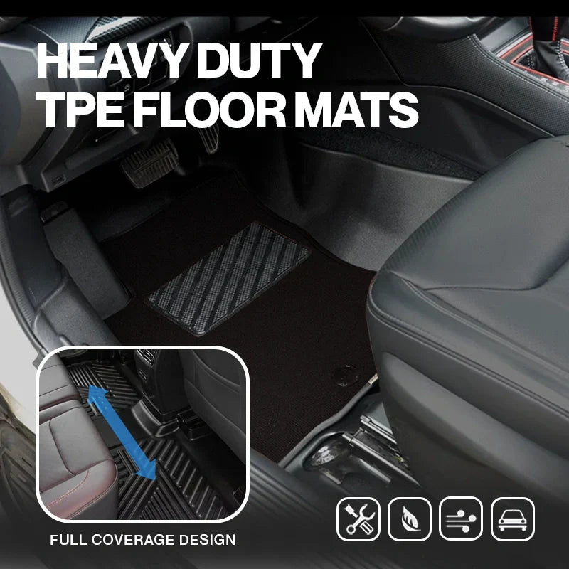 ElitePad 2025 Heavy Duty TPE Floor Mats with Luxury Liner for Cars, SUVs, and Trucks