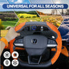 Gripzon Racing Suede Steering Wheel Cover – Breathable, Anti-Slip & Universal Fit