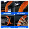 Gripzon Racing Suede Steering Wheel Cover – Breathable, Anti-Slip & Universal Fit