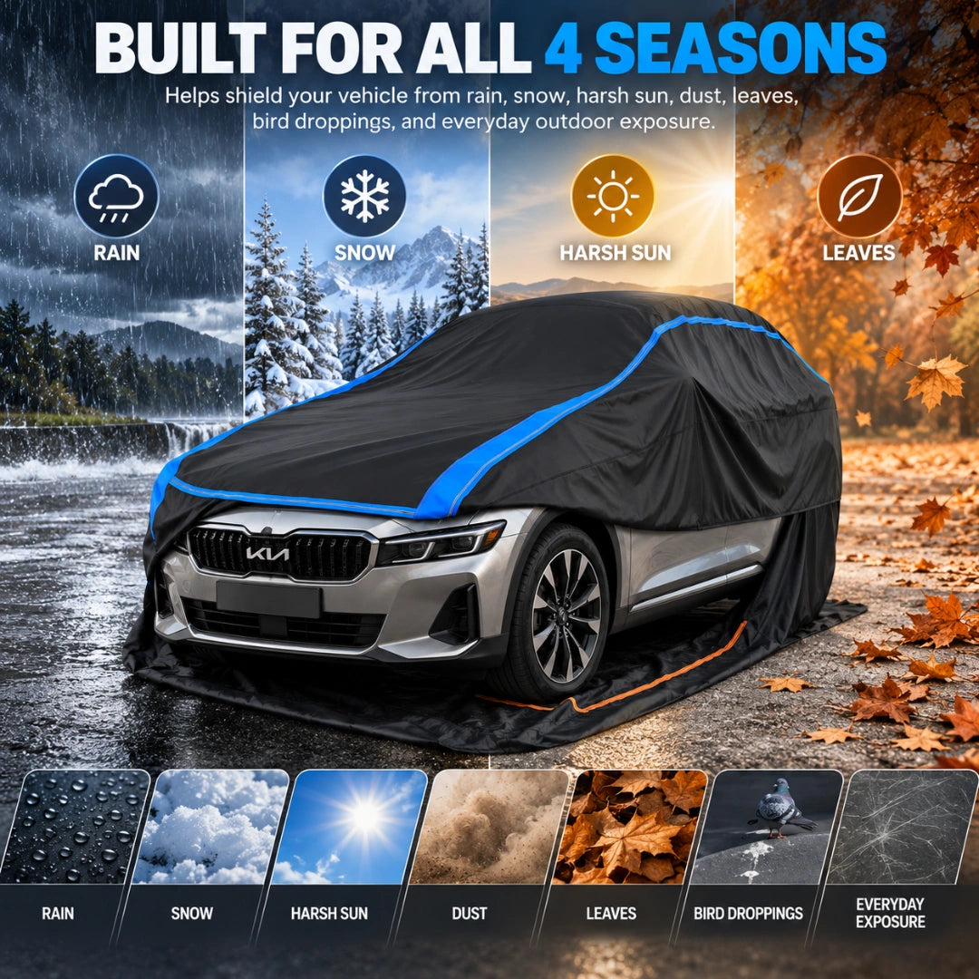 720D 2-in-1 Full Enclosed Car Cover