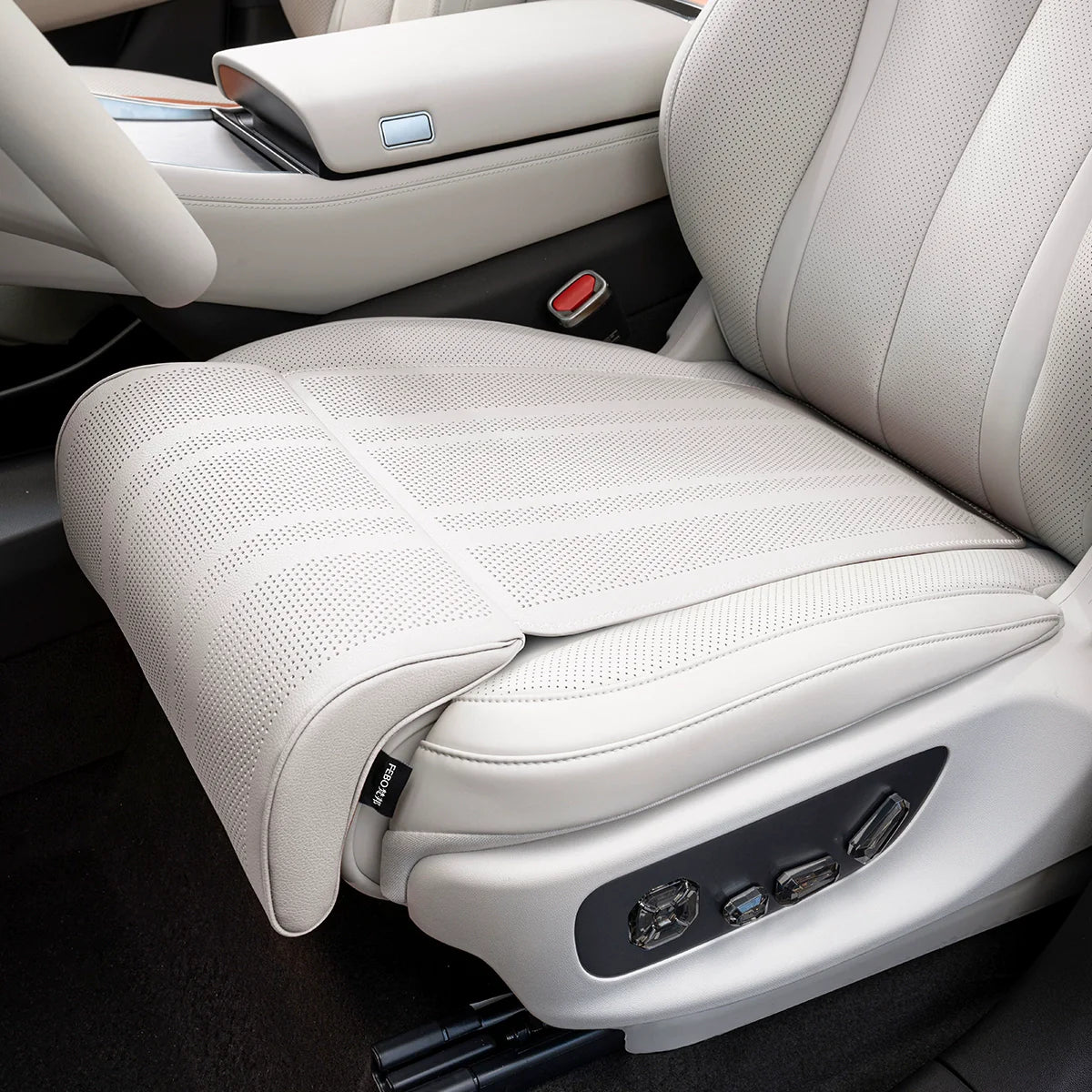 Car Leg Support Cushion | Premium Leather & Memory Foam – AutoPrimez