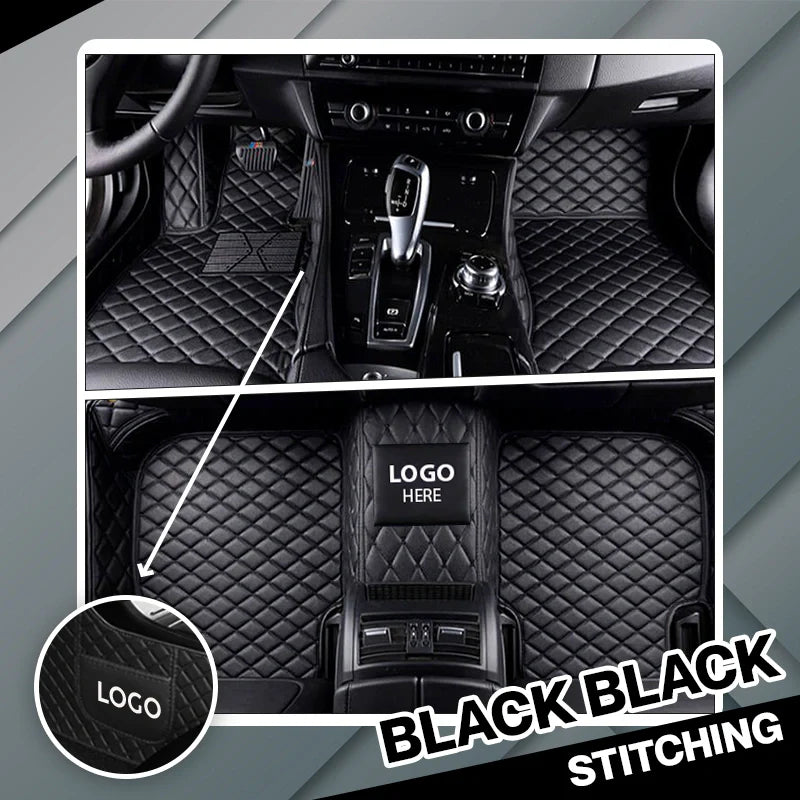 2025 Elvie Custom Logo Heavy Duty, Universal Fit Floor Mats for Cars, SUVs, and Trucks