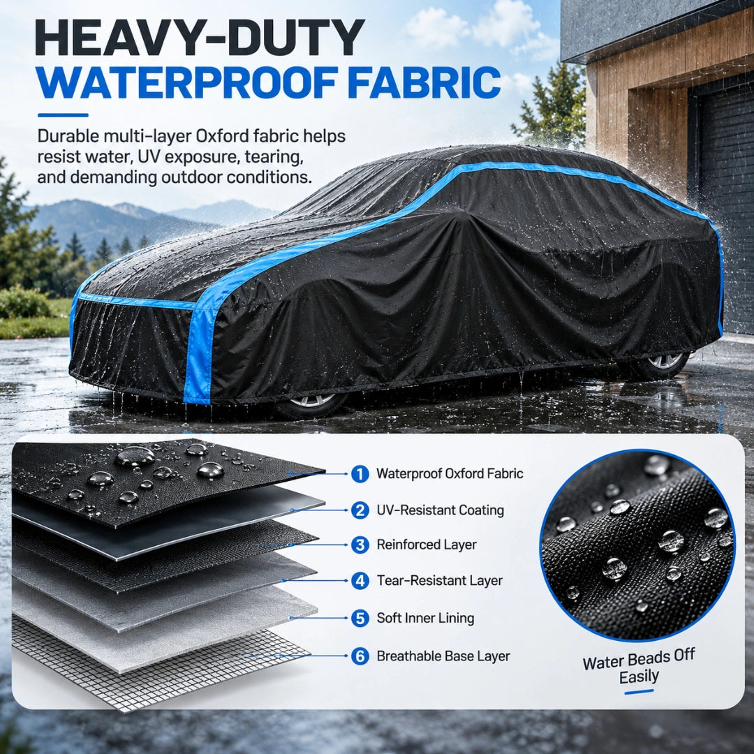 720D 2-in-1 Full Enclosed Car Cover