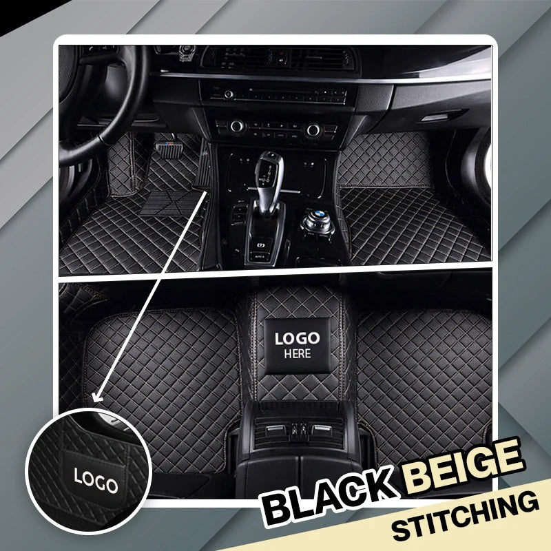 2025 Elvie Custom Logo Heavy Duty, Universal Fit Floor Mats for Cars, SUVs, and Trucks
