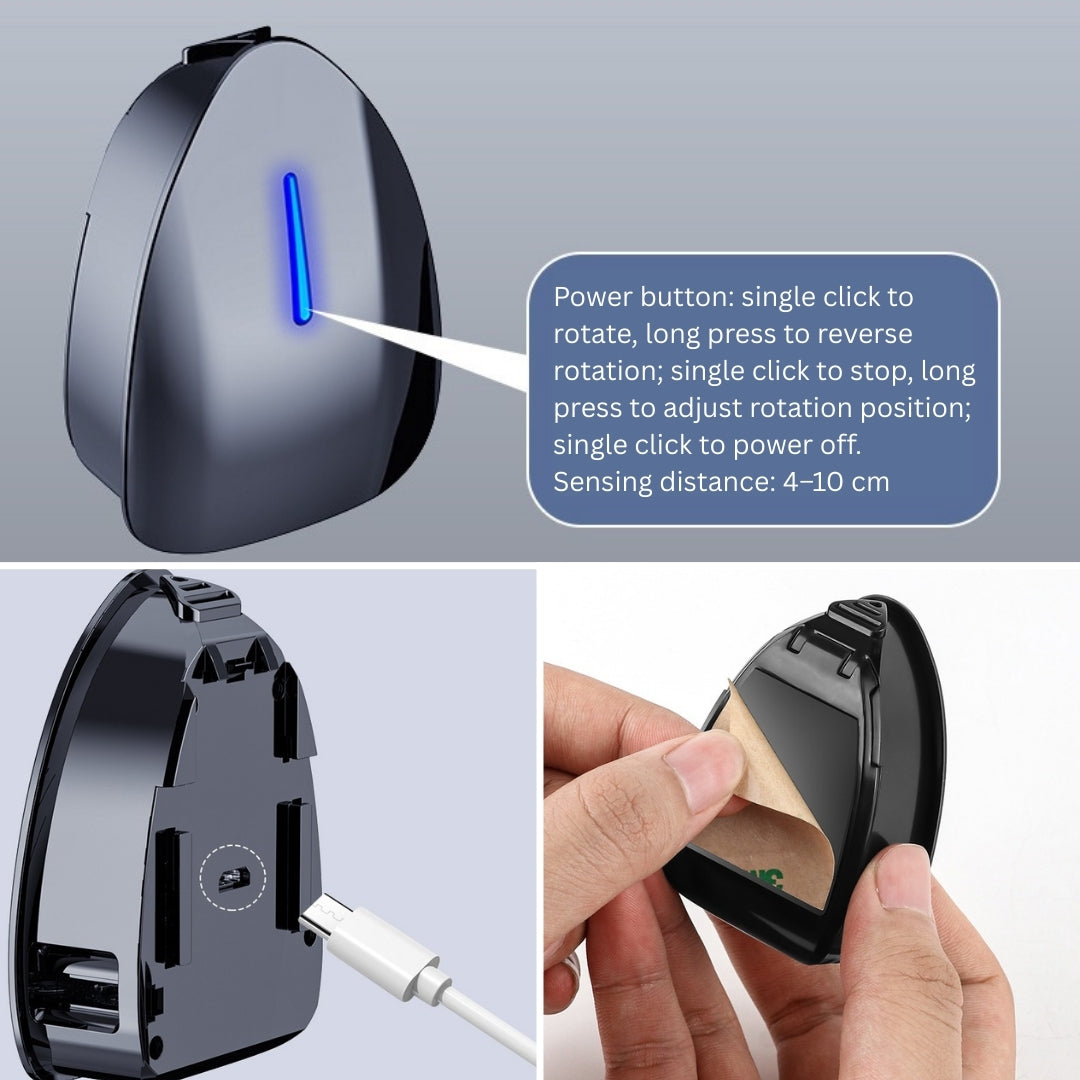 360° Rotating Car Welcome Light - Dynamic Door Projection Light ...
