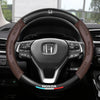 Anti Slip 3D Embossed Carbon Fiber Leather Car Steering Wheel Cover Universal Fit