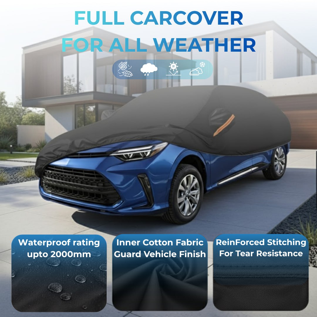 360°  Waterproof & Snowproof, Breathable & UV-Resistant Full Car Cover For All Seasons