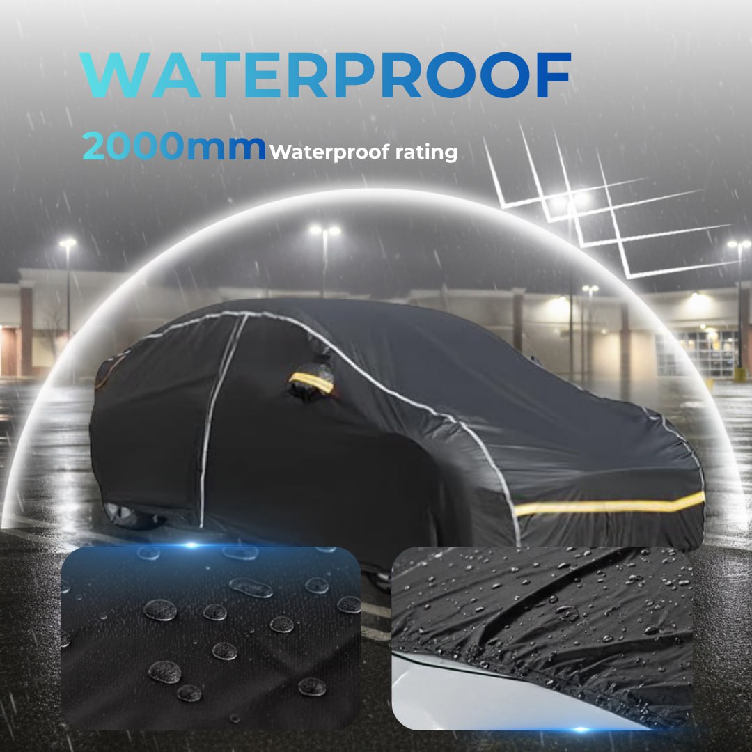 360°  Waterproof & Snowproof, Breathable & UV-Resistant Full Car Cover For All Seasons