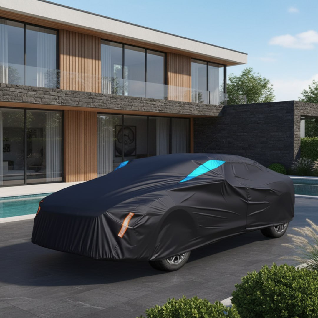 360°  Waterproof & Snowproof, Breathable & UV-Resistant Full Car Cover For All Seasons