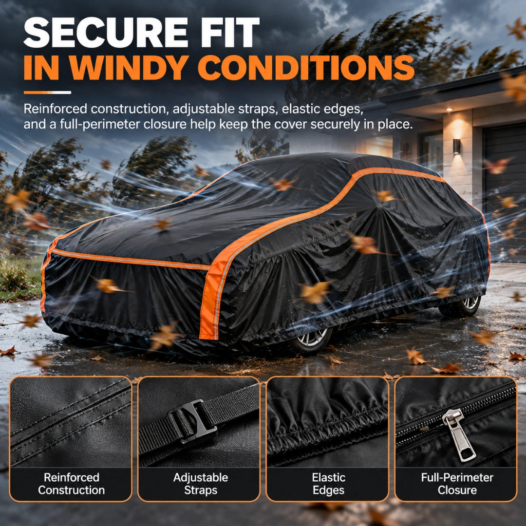 720D 2-in-1 Full Enclosed Car Cover