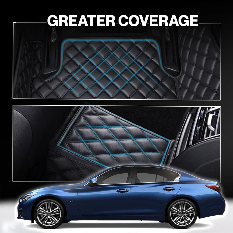 Elvie 2026 Premium 5-Layer Leather Custom Floor Mats for Cars