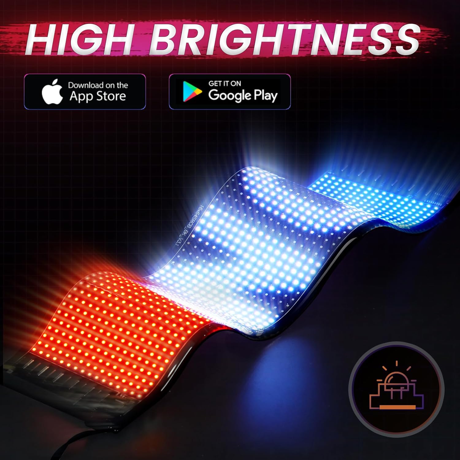 Devil Eyes Light for Cars - Colorful LED Display for Car Windows