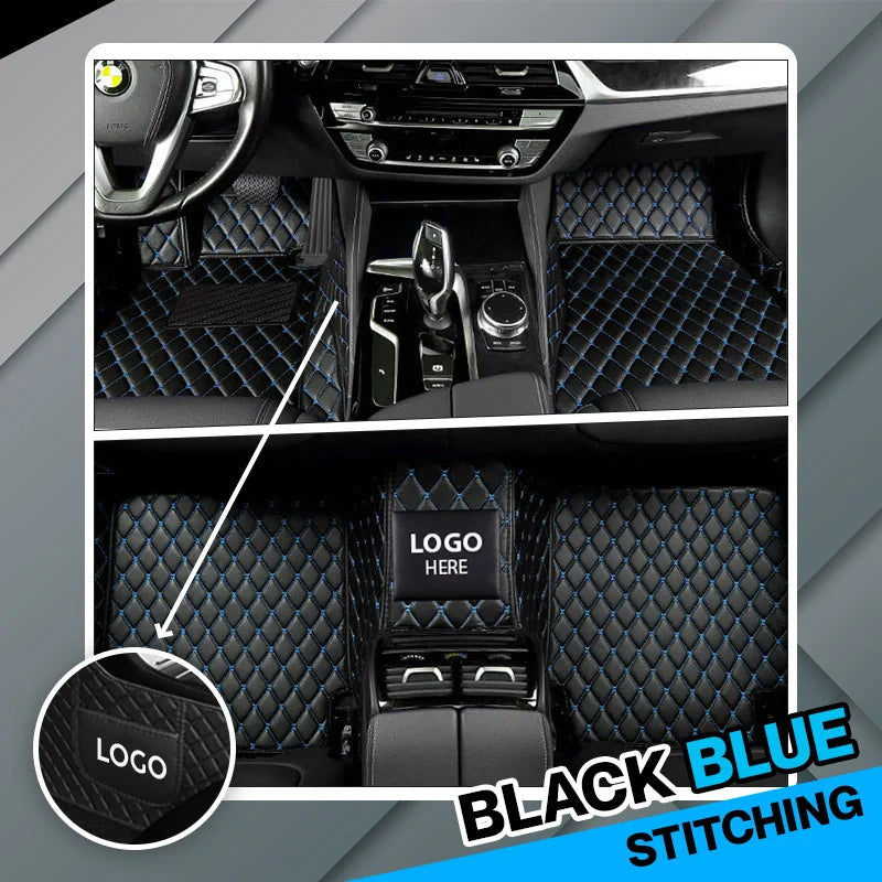 2025 Elvie Custom Logo Heavy Duty, Universal Fit Floor Mats for Cars, SUVs, and Trucks