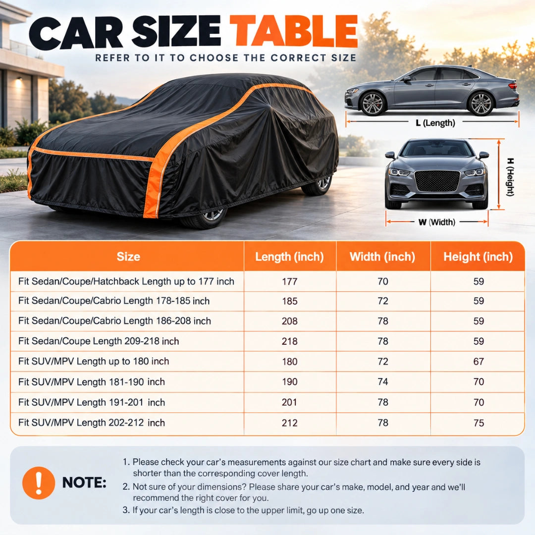 720D 2-in-1 Full Enclosed Car Cover
