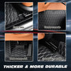 DriveMax Leather Floor Mats Covers | Heavy Duty, Universal Fit Floor Mats for Cars, SUVs, and Trucks