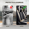 Zetas Housses Complètes Universelles en Cuir Respirant et Imperméable pour Voitures, SUV, Camionnettes