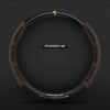 Anti Slip 3D Embossed Carbon Fiber Leather Car Steering Wheel Cover Universal Fit