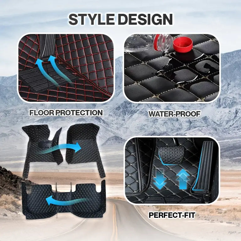 Elvie 2026 Waterproof Non-slip Universal Fit Customized Floor Mats for Cars, SUVs, and Trucks