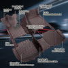 DriveMax Leather Floor Mats Covers | Heavy Duty, Universal Fit Floor Mats for Cars, SUVs, and Trucks