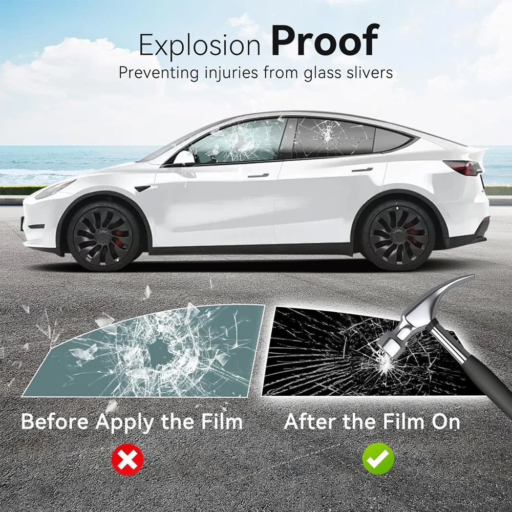 Universal Reduce Infrared Heat & Block UV by 99% Removable Window Tint Film for Cars