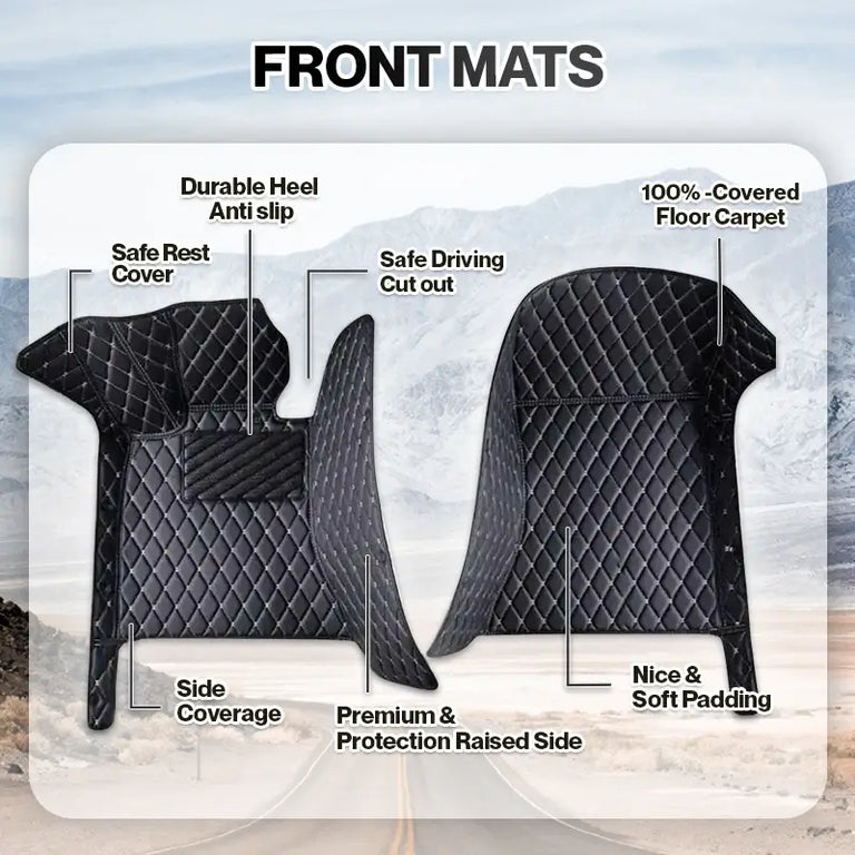 Elvie 2026 Waterproof Non-slip Universal Fit Customized Floor Mats for Cars, SUVs, and Trucks
