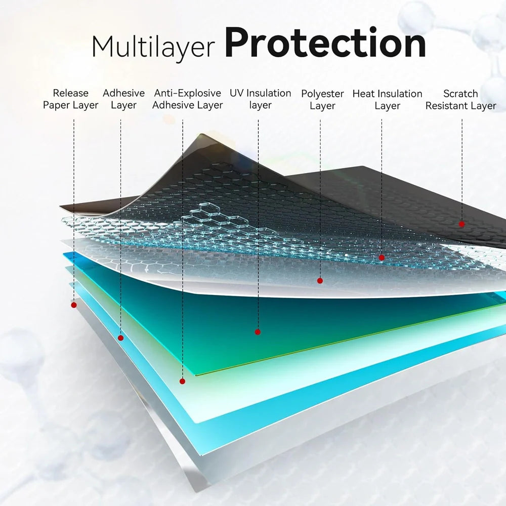 Universal Reduce Infrared Heat & Block UV by 99% Removable Window Tint Film for Cars