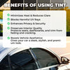 Universal Reduce Infrared Heat & Block UV by 99% Removable Window Tint Film for Cars