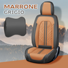 ZETAS Alexcar Set Completo di Coprisedili Universali in Pelle per Auto, SUV, Pick-up, Impermeabili e Traspiranti