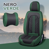 ZETAS Alexcar Set Completo di Coprisedili Universali in Pelle per Auto, SUV, Pick-up, Impermeabili e Traspiranti