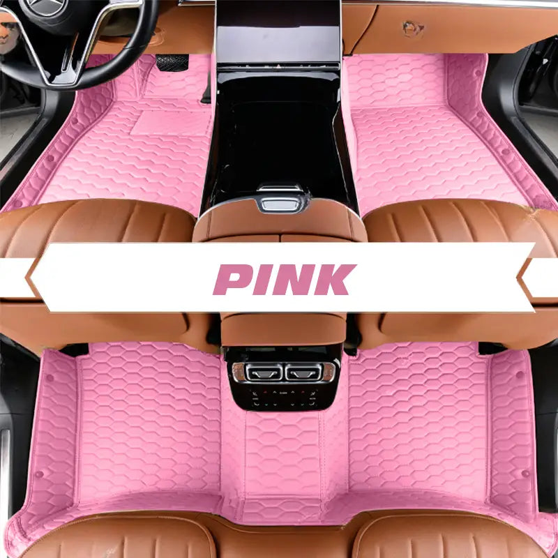 DriveMax Leather Floor Mats Covers | Heavy Duty, Universal Fit Floor Mats for Cars, SUVs, and Trucks