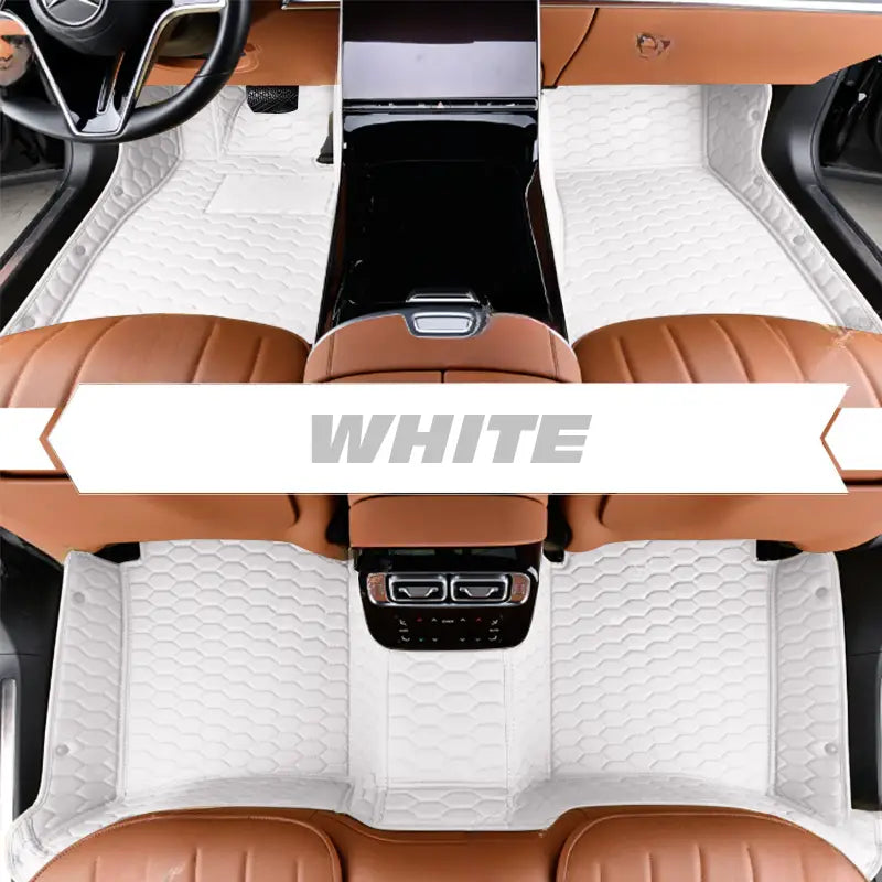DriveMax Leather Floor Mats Covers | Heavy Duty, Universal Fit Floor Mats for Cars, SUVs, and Trucks