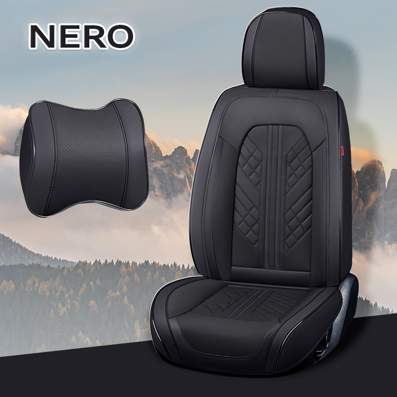 ZETAS Alexcar Set Completo di Coprisedili Universali in Pelle per Auto, SUV, Pick-up, Impermeabili e Traspiranti