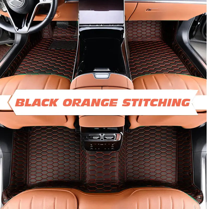 DriveMax Leather Floor Mats Covers | Heavy Duty, Universal Fit Floor Mats for Cars, SUVs, and Trucks