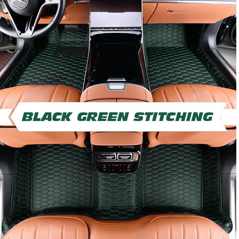 DriveMax Leather Floor Mats Covers | Heavy Duty, Universal Fit Floor Mats for Cars, SUVs, and Trucks