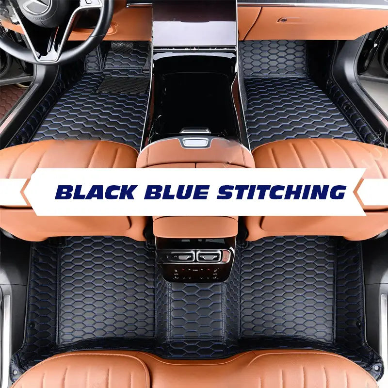 DriveMax Leather Floor Mats Covers | Heavy Duty, Universal Fit Floor Mats for Cars, SUVs, and Trucks